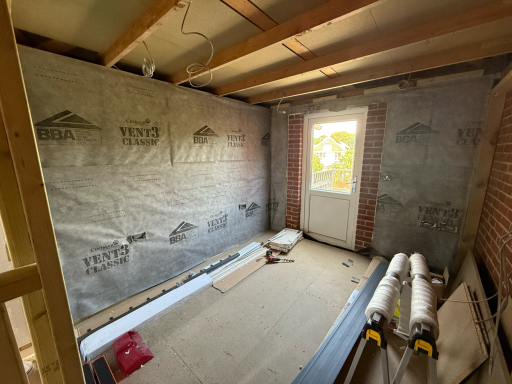 Garage conversion project in Poole creating additional bedroom space