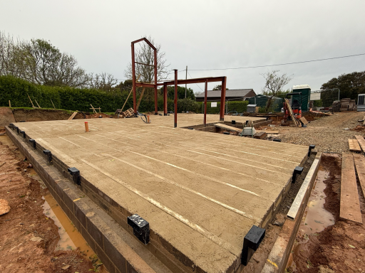 New build shell construction in Swanage showcasing attention to detail