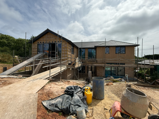 New build shell project in Swanage built to a high construction standard