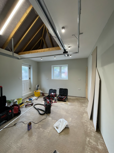 Garage extension in Poole transforming an existing garage into living accommodation