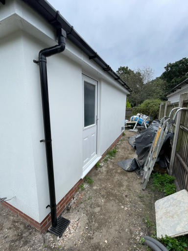 Single garage extension in Poole constructed to increase usable floor space