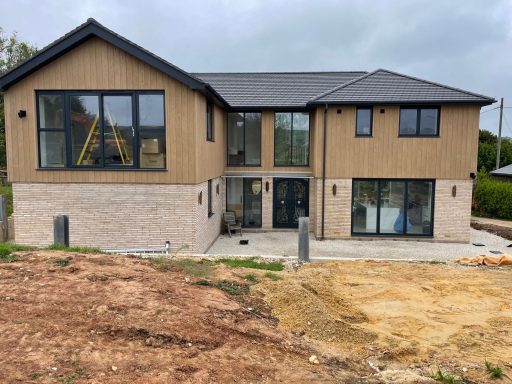 Structural new build shell in Swanage showcasing professional workmanship