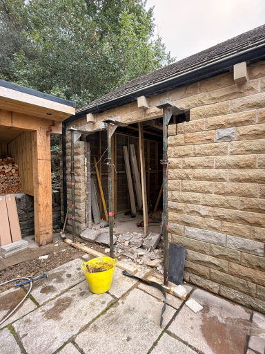 Converted garage in Poole finished as a clean, modern Pilates studio