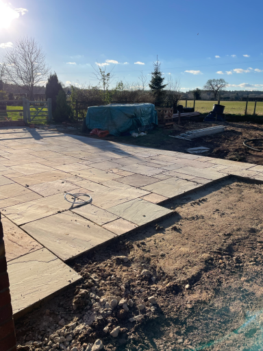 highnquality indian sandstone paving forming a durable and stylish garden patio